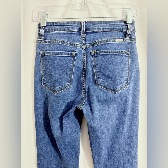 Kancan Elowen Mid Rise Super Flare Dark Wash Jeans Size 3 - Picture 12 of 15